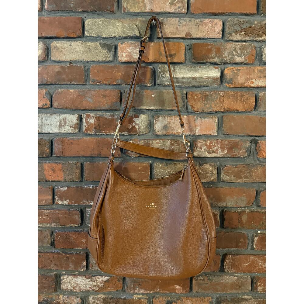 Coach Elle Hobo in saddle brown